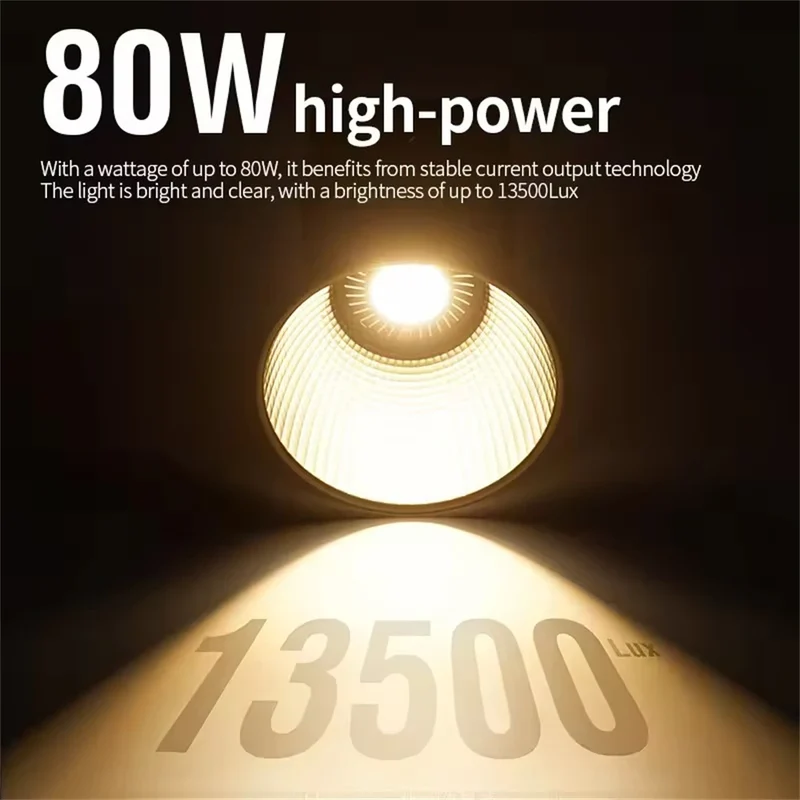Roreta ZU80/ZU60 Photo Studio Light COB Bi-Color 2500-8500K CRI≥95 TLCI≥97 With Diffuser LED Video Lights Fill Lighting