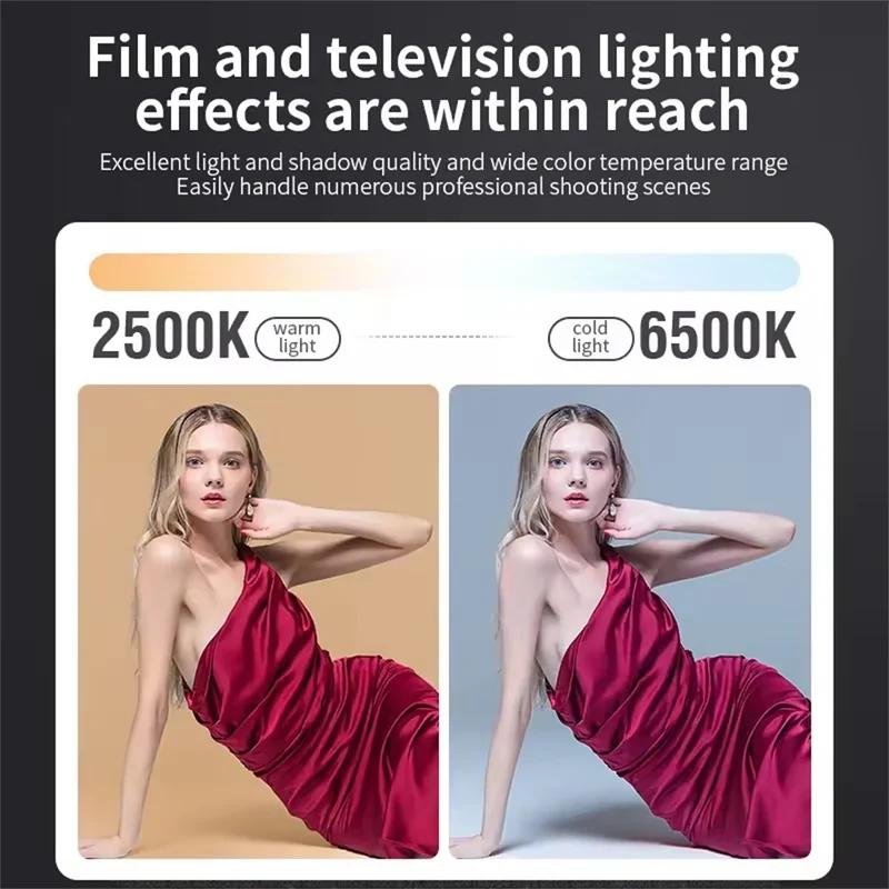 Roreta ZU80/ZU60 Photo Studio Light COB Bi-Color 2500-8500K CRI≥95 TLCI≥97 With Diffuser LED Video Lights Fill Lighting