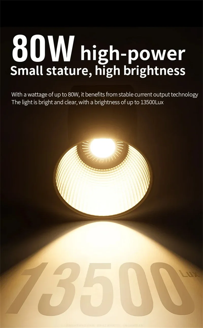 Roreta ZU80/ZU60 Photo Studio Light COB Bi-Color 2500-8500K CRI≥95 TLCI≥97 With Diffuser LED Video Lights Fill Lighting