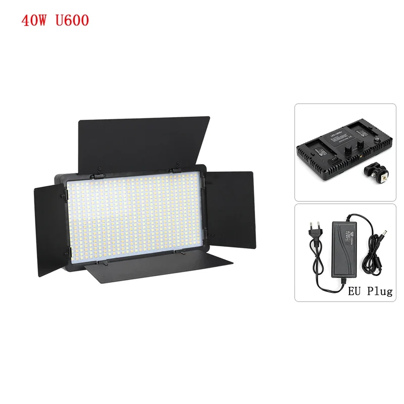 U600/U800 LED Photo Studio Light for Youbute Game Live Video Lighting Portable LED Video Recording Photography Panel Lamp