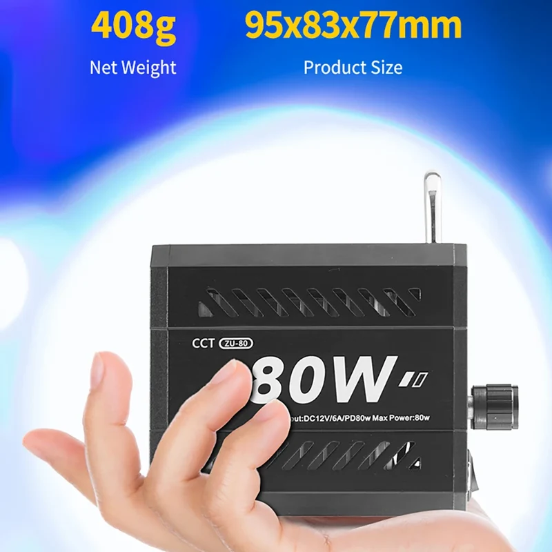 MIAOTU ZU-80 MINI Photography Light LED Live COB Fill light 2700-7500K Professional Video Portable Lampshade Mini Bowens Mount