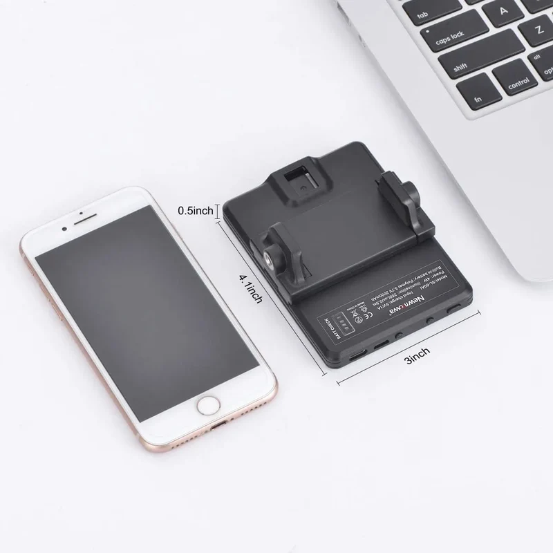LED Portable Clip-on Selfie Light; Video Conference Lighting, 3 Lighting Modes, Suitable for iPhone Camera Laptop