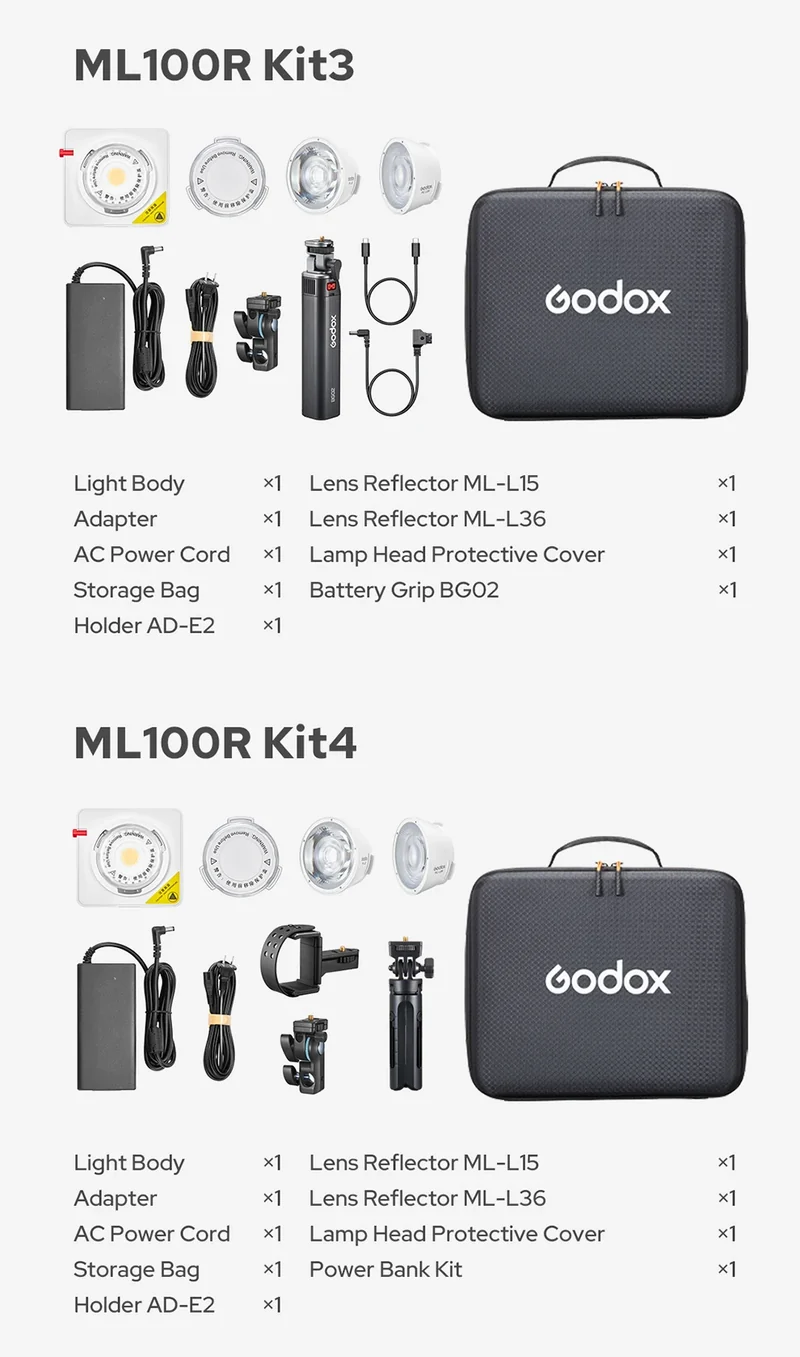 Godox ML100R 110W RGB LED Video Light 2800-6500K 11 FX Effects APP Control Godox Mount for Filmmaking/Live Streaming/Vlog