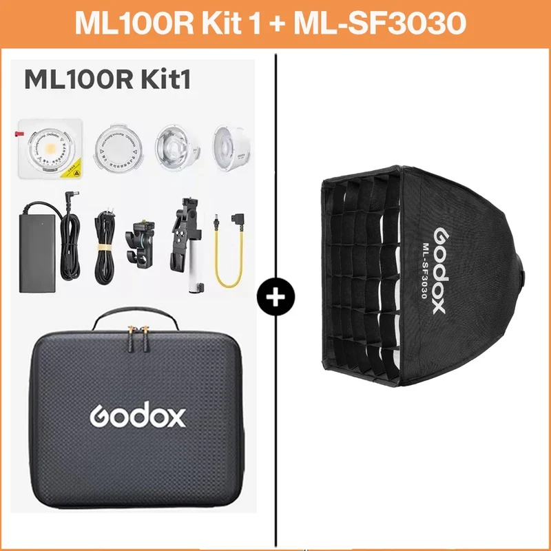 Godox ML100R 110W RGB LED Video Light 2800-6500K 11 FX Effects APP Control Godox Mount for Filmmaking/Live Streaming/Vlog