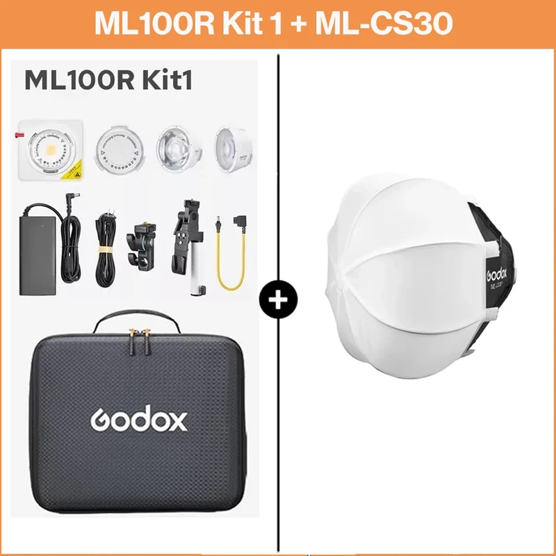 Godox ML100R 110W RGB LED Video Light 2800-6500K 11 FX Effects APP Control Godox Mount for Filmmaking/Live Streaming/Vlog