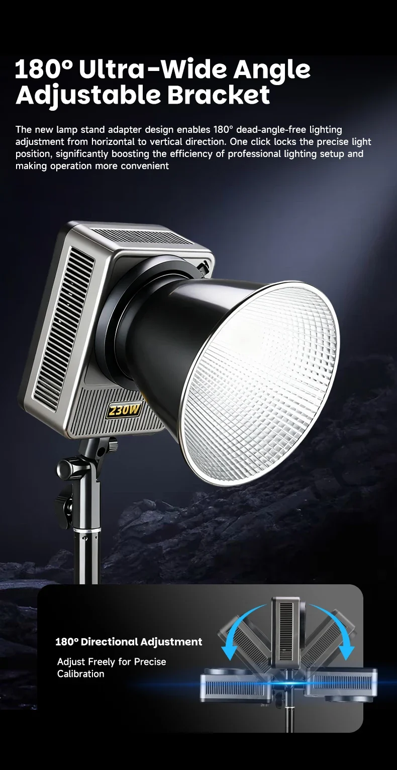 Miaotu RGB Photography Light G230W G330W Portable LED Video Lamp 2800K-6500K Studio Live Fill Light