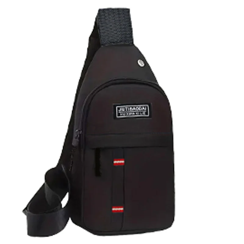 Men's and women's adjustable breast pockets, single-shoulder diagonal cross Oxford fabric breast pockets