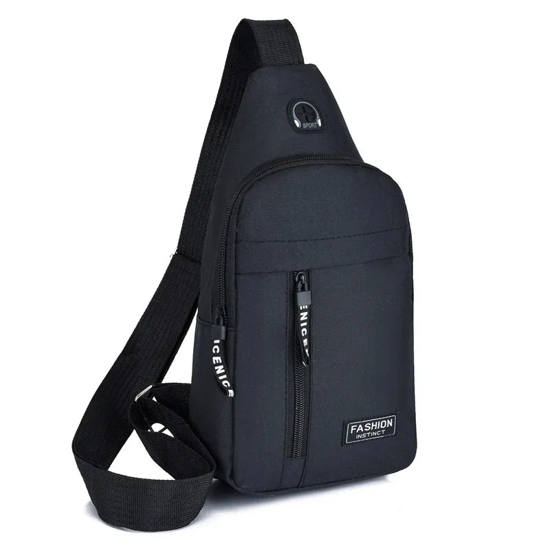 New Men Shoulder Bags Chest Bag Multifuncional Crossbody Bags Travel Sling Bag