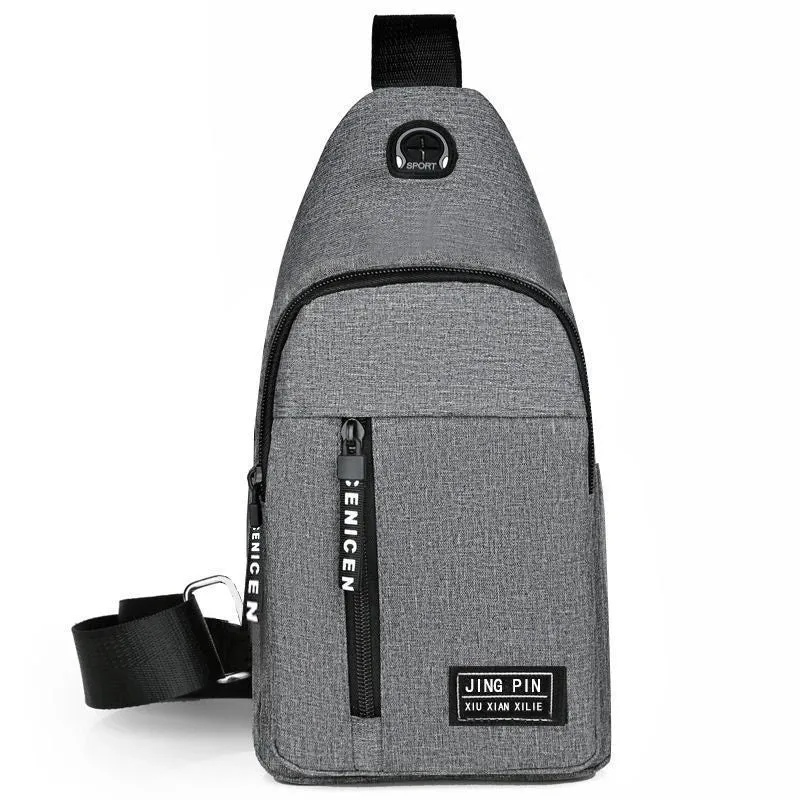 New Men Shoulder Bags Chest Bag Multifuncional Crossbody Bags Travel Sling Bag