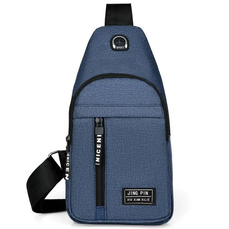 New Men Shoulder Bags Chest Bag Multifuncional Crossbody Bags Travel Sling Bag