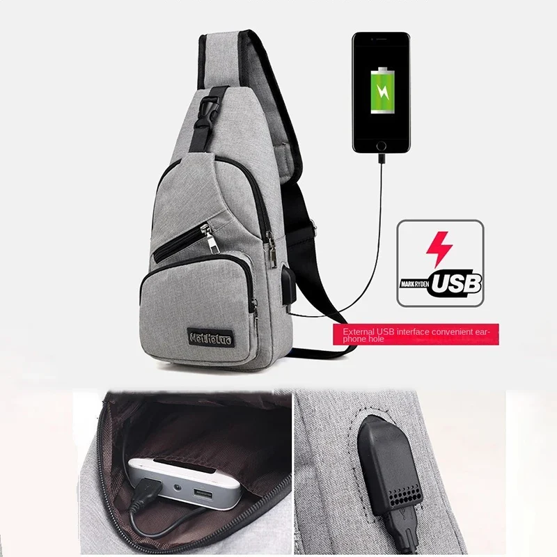 Fashion Casual Crossbody Bag Small Men's Shoulder Bag Men Diagonal Backpack Messenger Phone Bag Boy Fanny Chest Pack New