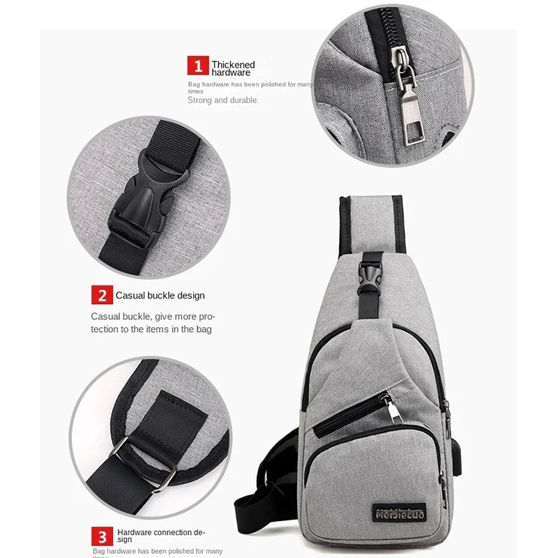 Fashion Casual Crossbody Bag Small Men's Shoulder Bag Men Diagonal Backpack Messenger Phone Bag Boy Fanny Chest Pack New