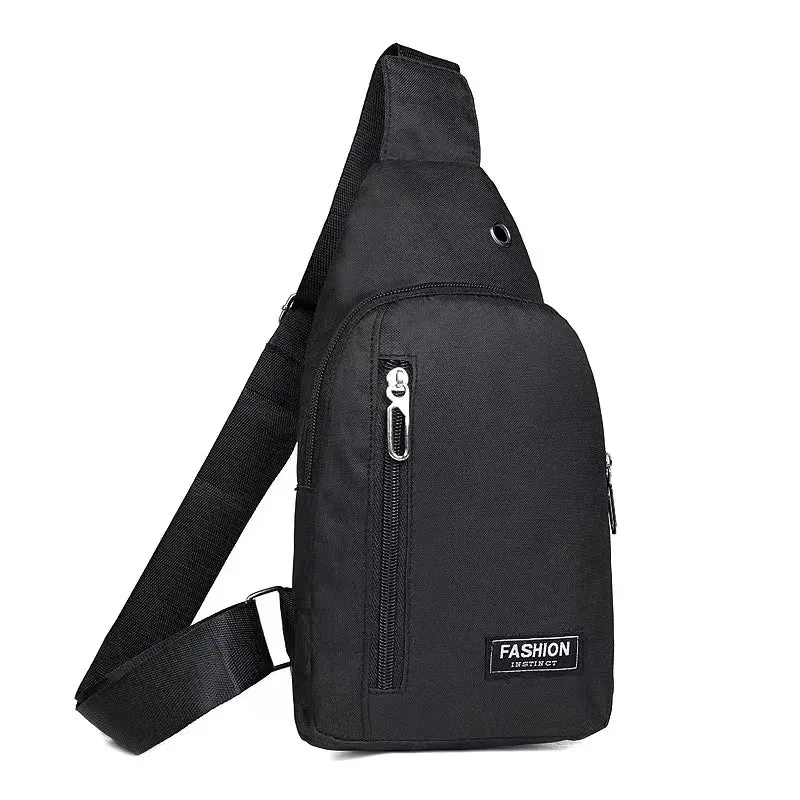 2023 New Chest Bag Fashion New Solid Color Men Chest Bag Outdoor Casual Fashion One Shoulder Crossbody Bag