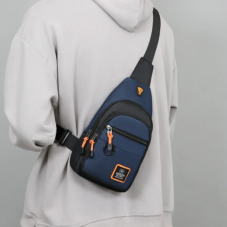 Men's leisure outdoor hiking bike shoulder bag, waterproof sports crossbody bag, travel backpack, men's chest bag, shoulder bag