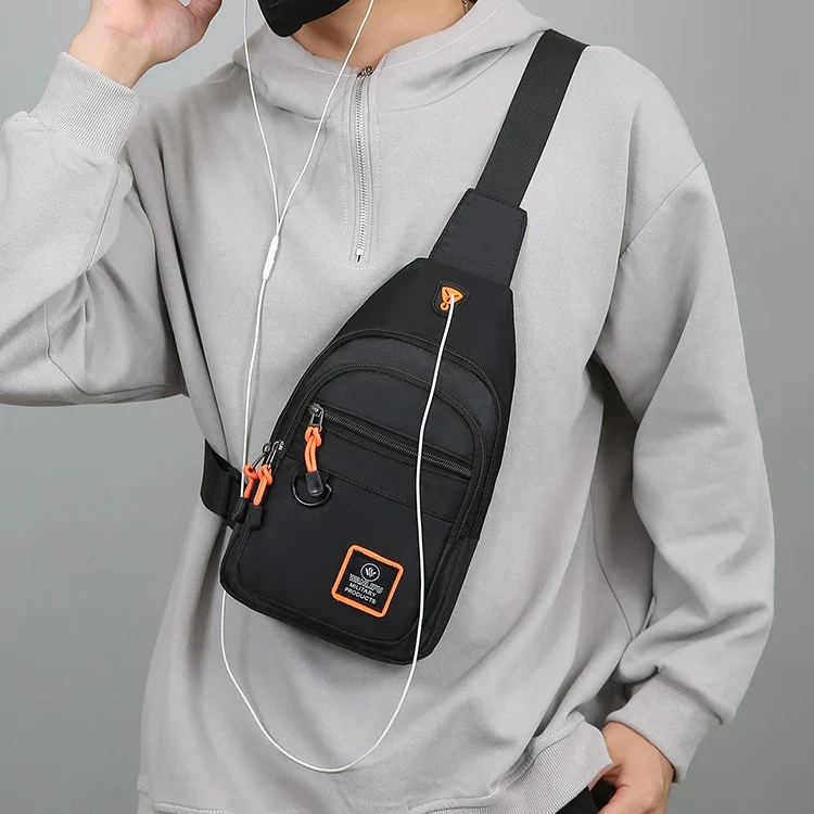 Men's leisure outdoor hiking bike shoulder bag, waterproof sports crossbody bag, travel backpack, men's chest bag, shoulder bag