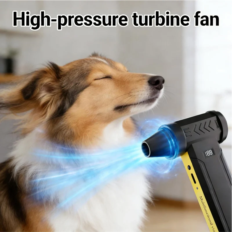 High-Speed Turbo Electric Portable Cooler Air 160000 RPM Rechargeable Powerful Violent Dust Blower Brushless Motor