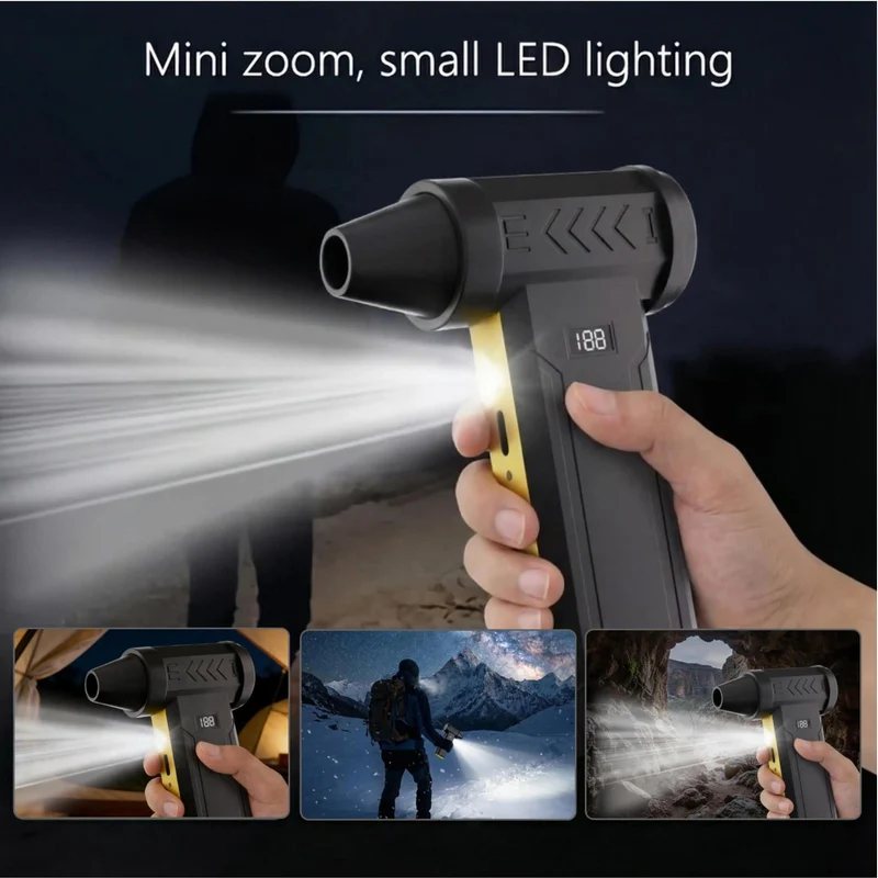 High-Speed Turbo Electric Portable Cooler Air 160000 RPM Rechargeable Powerful Violent Dust Blower Brushless Motor