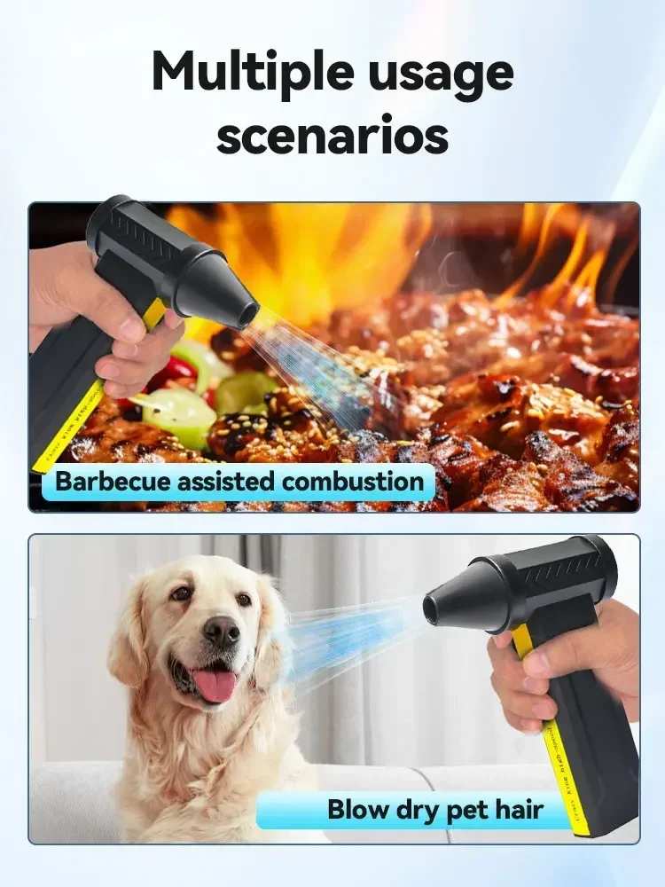 High-Speed Turbo Electric Portable Cooler Air 160000 RPM Rechargeable Powerful Violent Dust Blower Brushless Motor