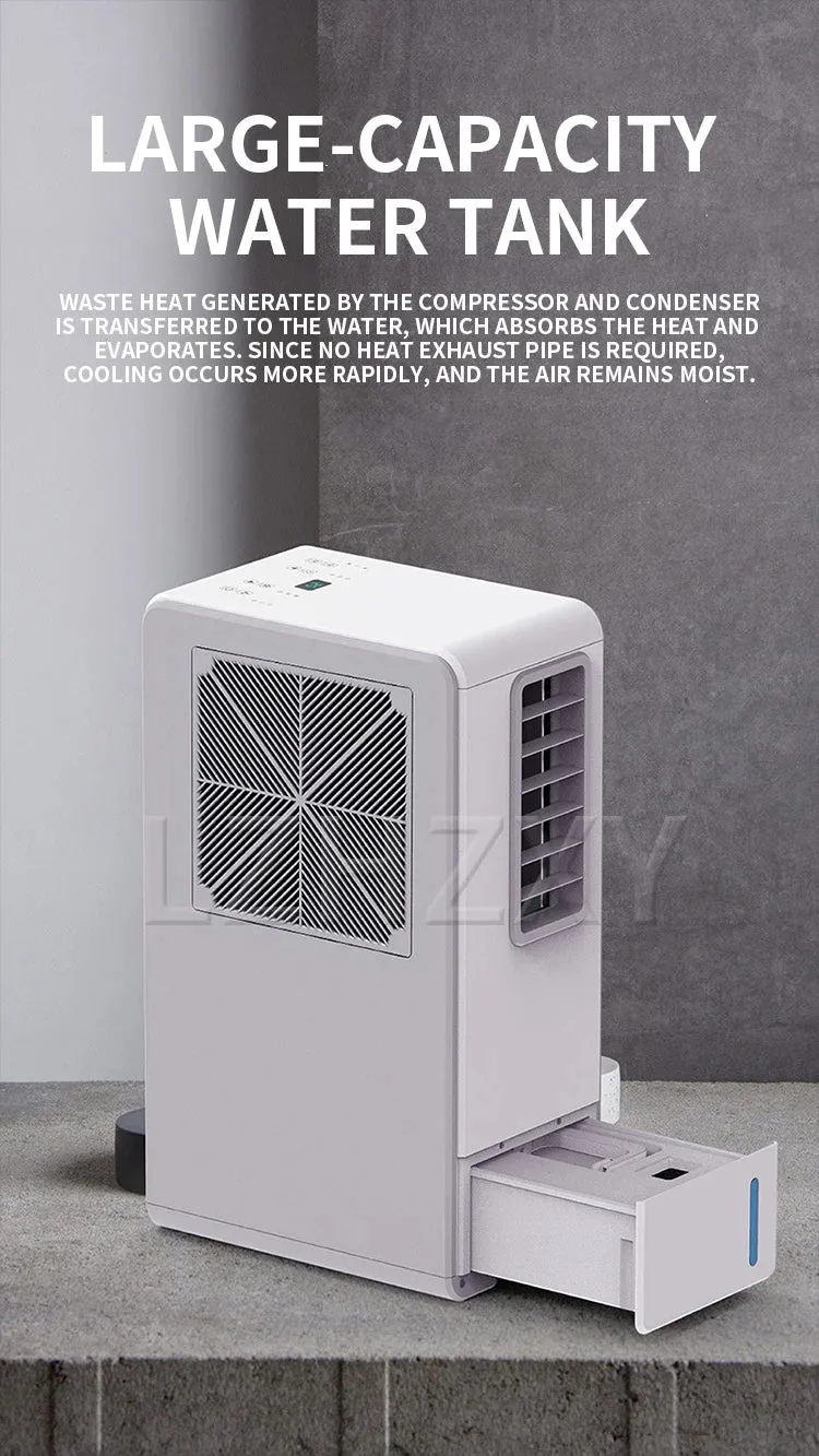 Portable Ductless Air Conditioner for Kitchen Cooling, 500W (1800 BTU) Rapid Cooling, with Oil-Control Filter