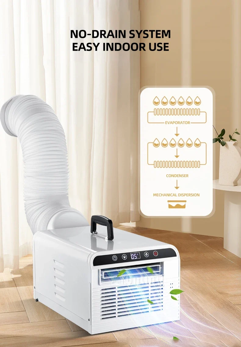 Pet Cooler Drainage-free Mobile Air Conditioner 2500BTU Portable Air Conditioner 2025 Summer