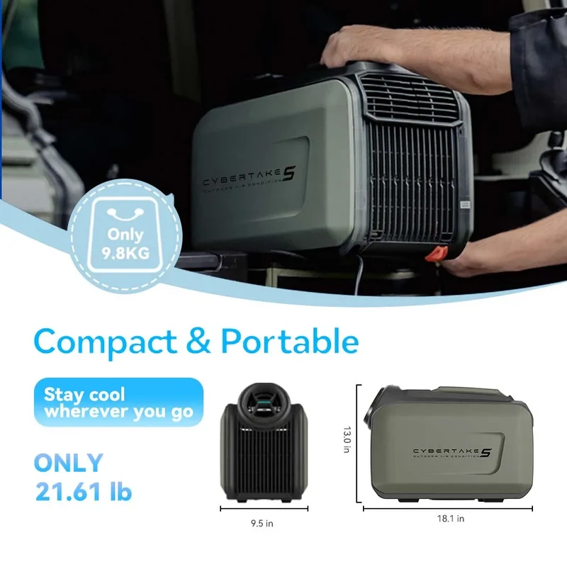 Inverter Mobile Air Conditioner Low Power Cooling for Camping RVs Home Use Emergency Tool