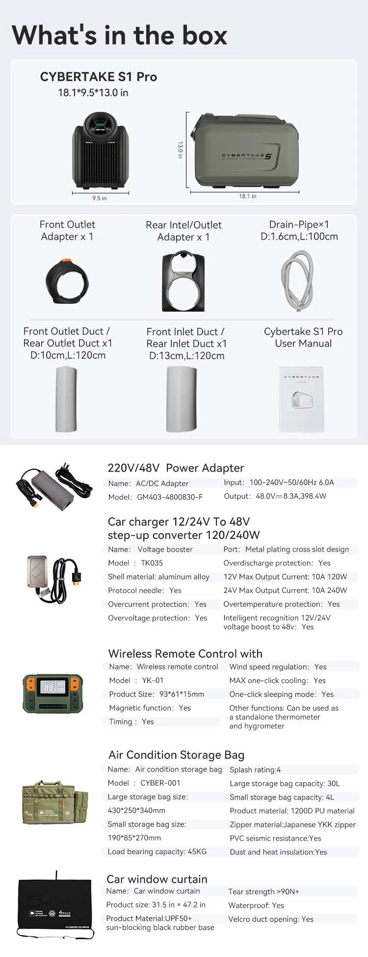 Inverter Mobile Air Conditioner Low Power Cooling for Camping RVs Home Use Emergency Tool