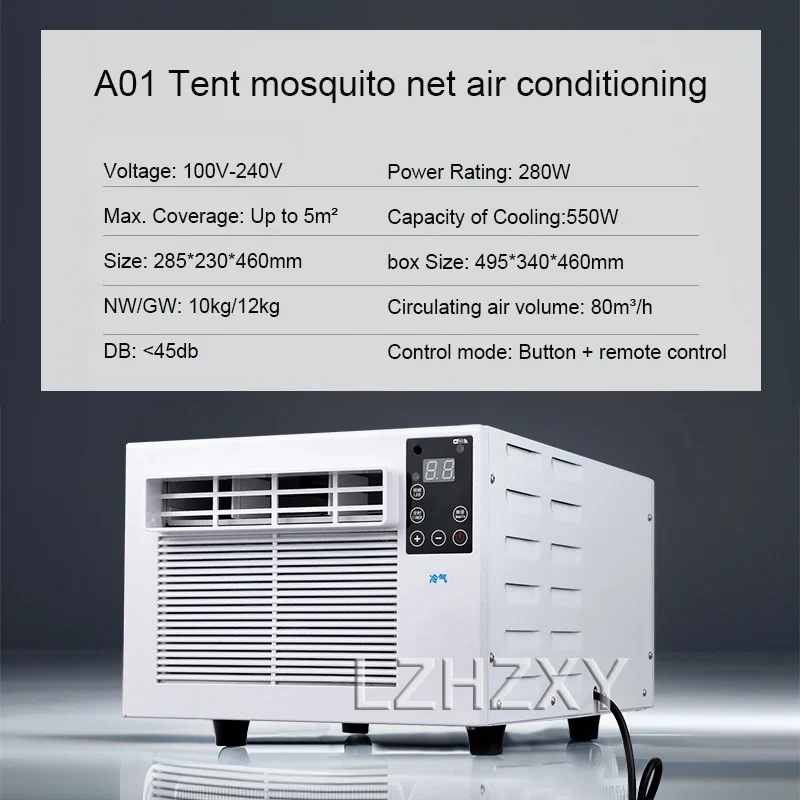 Home Portable Mobile Air Conditioning Dehumidification Desktop Mini Cooling Only Machine Free Installation with Remote Control