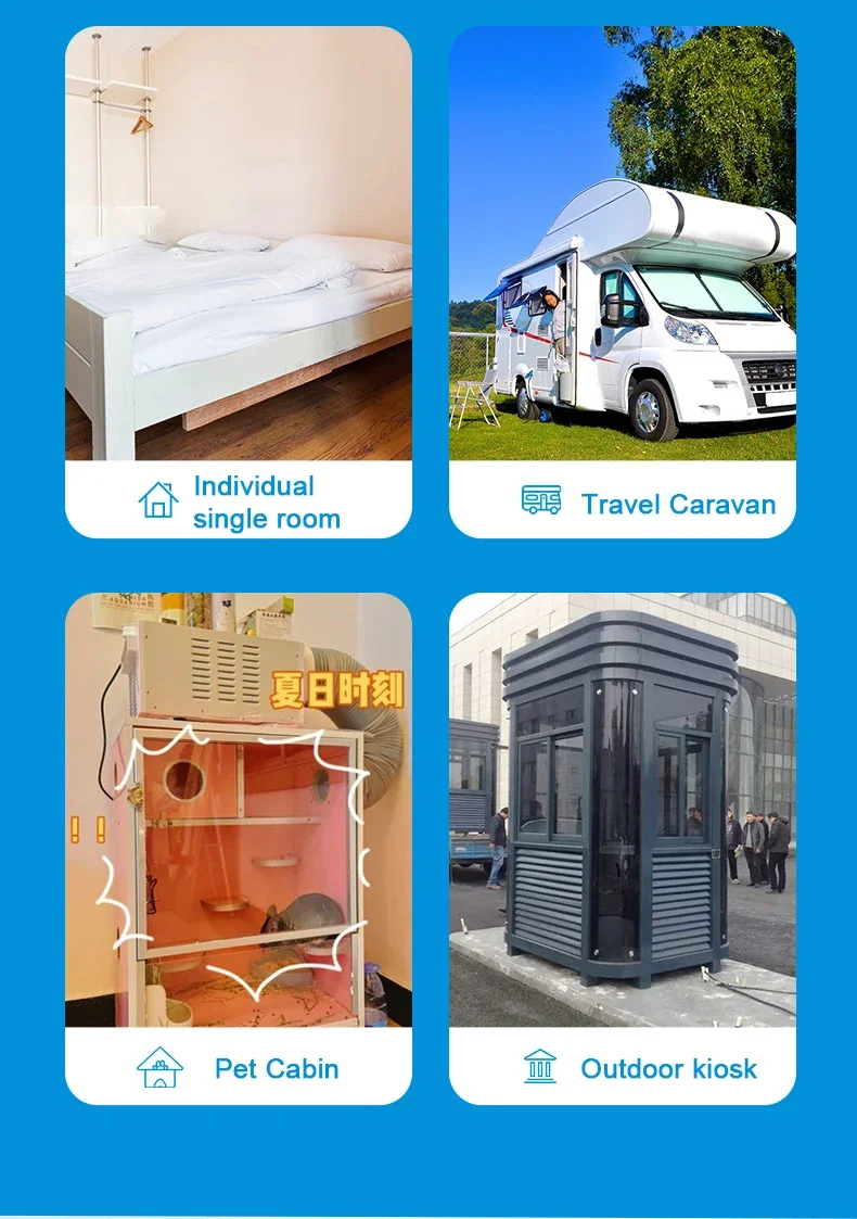 Home Portable Mobile Air Conditioning Dehumidification Desktop Mini Cooling Only Machine Free Installation with Remote Control