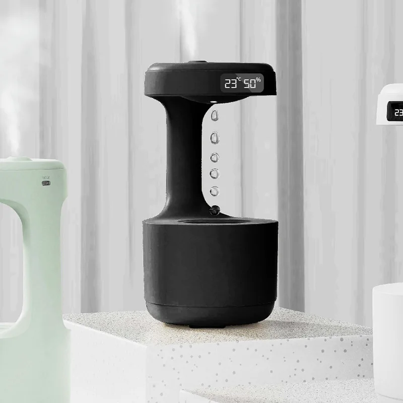 Anti-Gravity Humidifier New Ultrasonic Humidifier with Dual Power-Off Protection Large Capacity Air Humidifierw for Home/Office