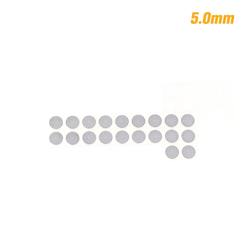 20PCS 4.0-5.0mm In-EarSpeaker Dust Filter Mesh–Replacement Steel Mesh with Glue for Earbud Driver Protection,OEM-Grade RepairKit