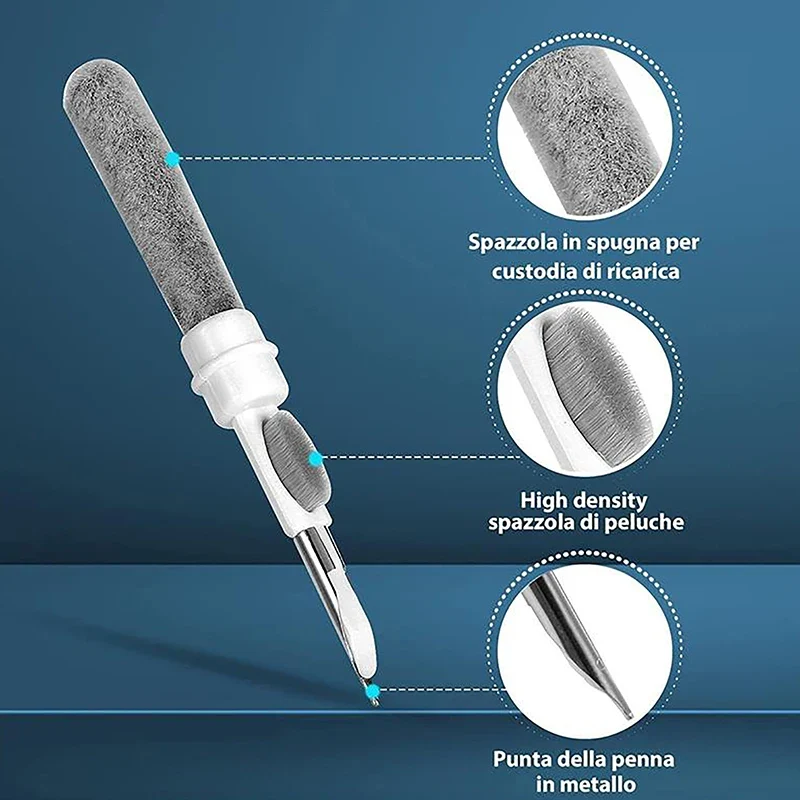 Multifunctional Headphone Cleaning Pens Bluetooth Earphone Cleaning Tools Phone PC Screen Keyboard Integrated Cleaning Brush Kit