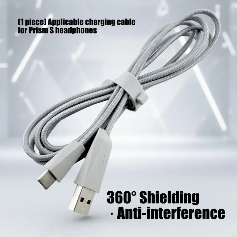 PVC Replacement Charging Cable For ROG DeltaS Headphones Data Cord 180cm K1KF
