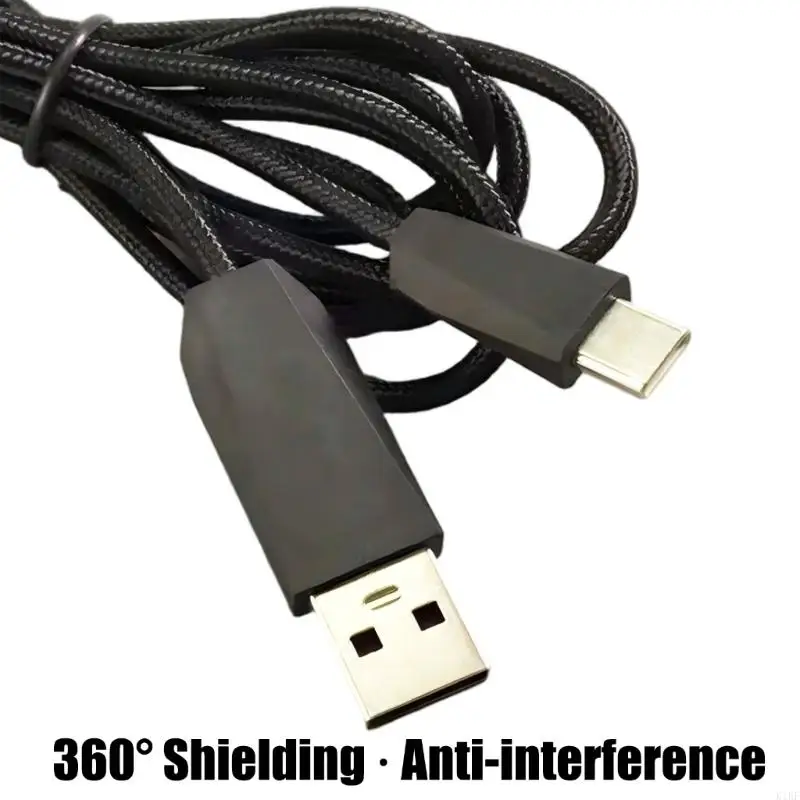 PVC Replacement Charging Cable For ROG DeltaS Headphones Data Cord 180cm K1KF