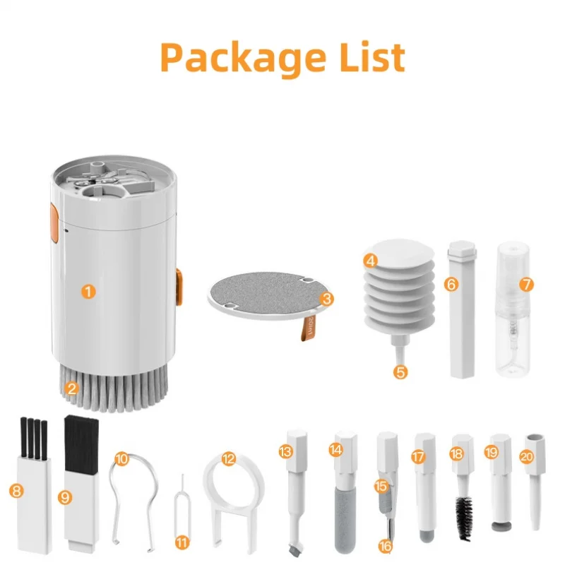 20 in 1 Multi-Functional Digital Camera Headset Mobile Phone Laptop Keyboard Cleaning Tool Set Cleaning Brush Clean Pen