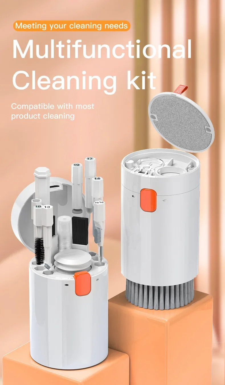 20 in 1 Multi-Functional Digital Camera Headset Mobile Phone Laptop Keyboard Cleaning Tool Set Cleaning Brush Clean Pen