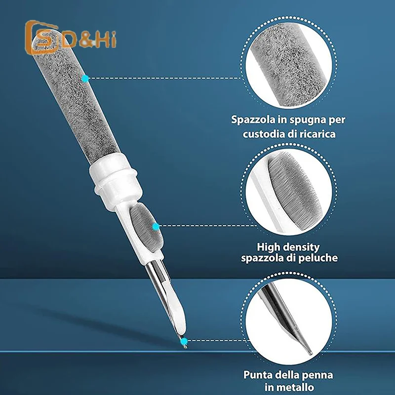 Multifunctional Headphone Cleaning Pens Bluetooth Earphone Cleaning Tools Phone PC Screen Keyboard Integrated Cleaning Brush Kit