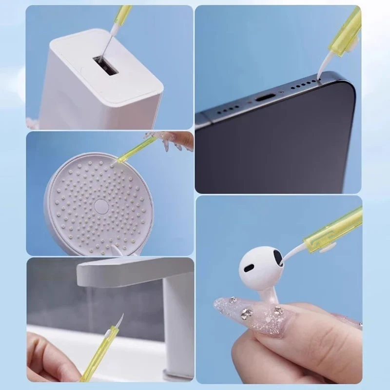USB C Charging Port Universal Mini Cleaning Brush Metal Dust Plug Removal Cleaner Kit For phone Earphone Clean