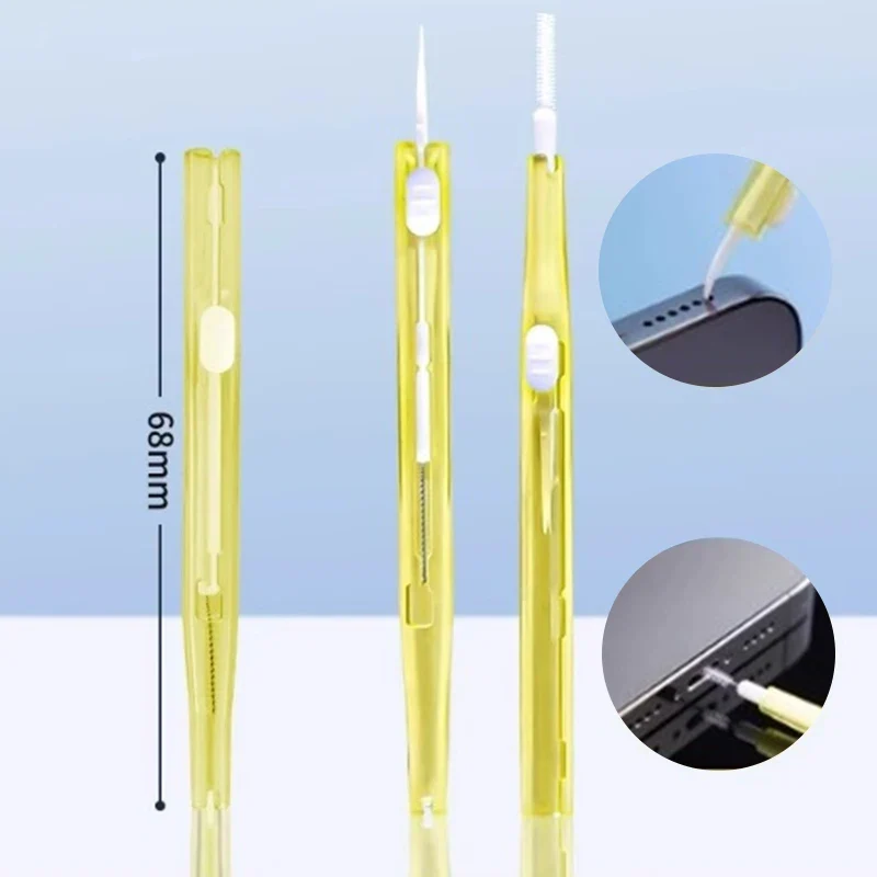USB C Charging Port Universal Mini Cleaning Brush Metal Dust Plug Removal Cleaner Kit For phone Earphone Clean