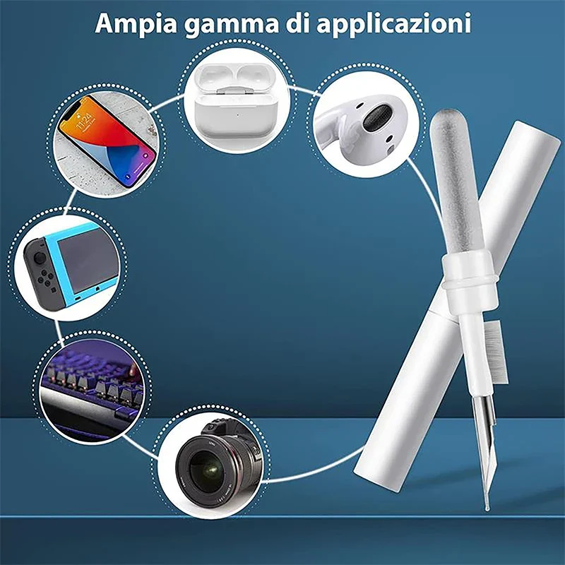 1pcs Multifunctional Headphone Cleaning Pens Bluetooth Earphone Cleaning Tools Phone PC Screen Keyboard Integrated Cleaning Tool