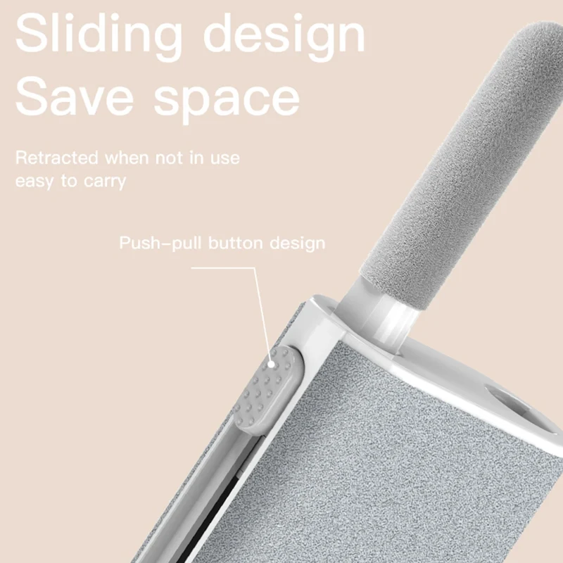 5 in 1 Phone Screen Cleaning Tools with Spray Port Portable Earphone Cleaning Pen Multifunctional Accessories for Airpods 3