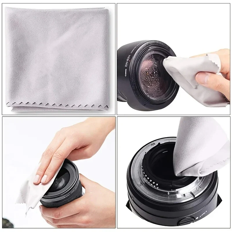 6-in-1 Camera Cleaning Kits Professional Air Blower DSLR Lens Cloth Pen Brush Cleaning Tool For CCD Sensor Lens Phone Keyboards