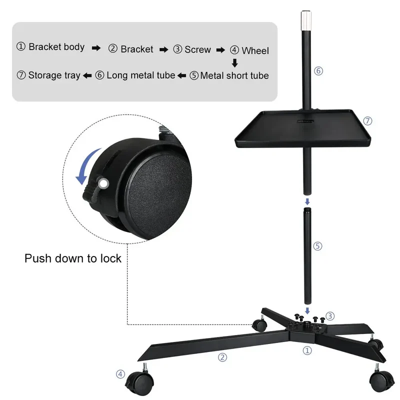 20inch Half Moon Light 36W 3200K-5600K Eyelash LED Floor Light Adjust Angle Eyelash Extension Lamp for Beauty Skincare Eyebrows