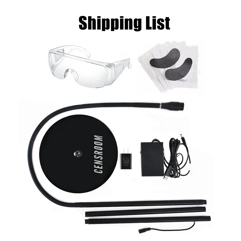 10W Lash UV Curing Lamp Floor with Foot Switch False Eyelash Extension Nail Dryer Grafting Glue Fast Curing Light