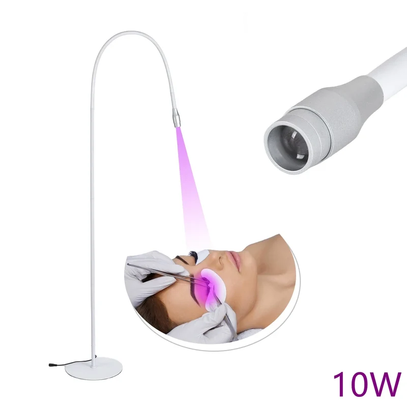 10W Lash UV Curing Lamp Floor with Foot Switch False Eyelash Extension Nail Dryer Grafting Glue Fast Curing Light