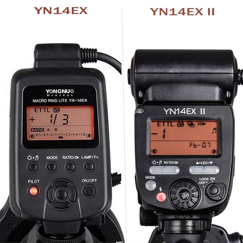 Yongnuo YN14EX II TTL Macro Ring Flash Speedlite Led Light for Canon Sony Camera Oral Cavity Teeth Ornaments Close-up Shooting