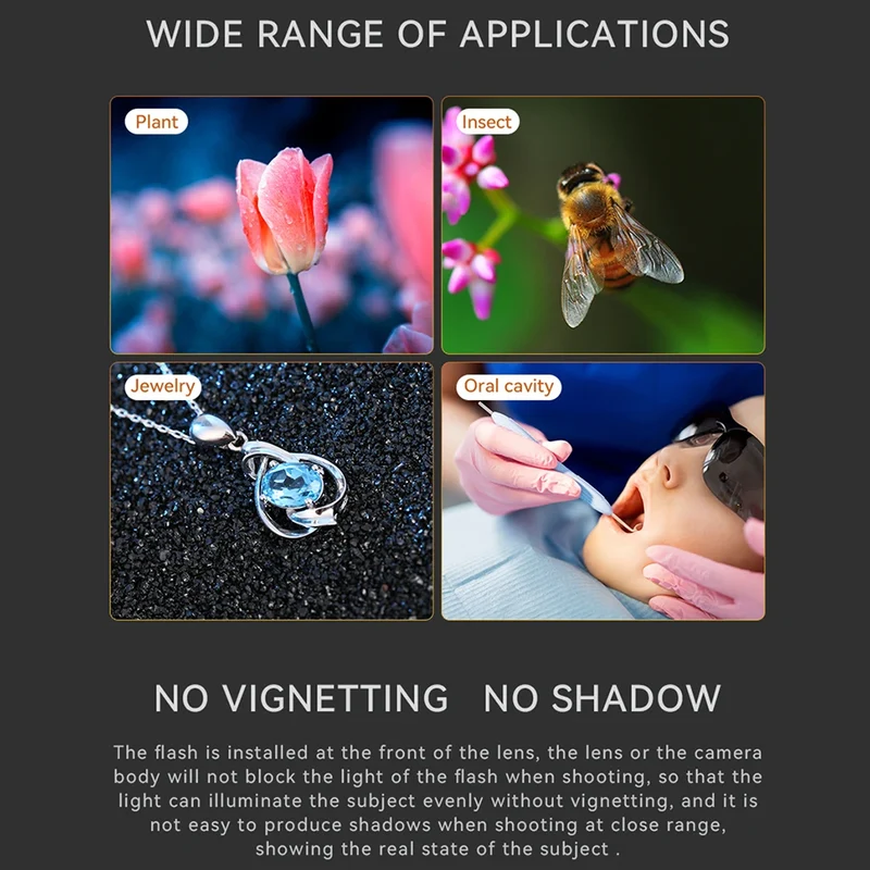 Yongnuo YN14EX II TTL Macro Ring Flash Speedlite Led Light for Canon Sony Camera Oral Cavity Teeth Ornaments Close-up Shooting