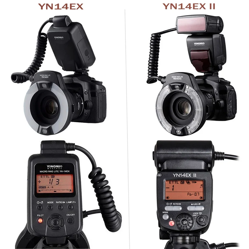 Yongnuo YN14EX II TTL Macro Ring Flash Speedlite Led Light for Canon Sony Camera Oral Cavity Teeth Ornaments Close-up Shooting