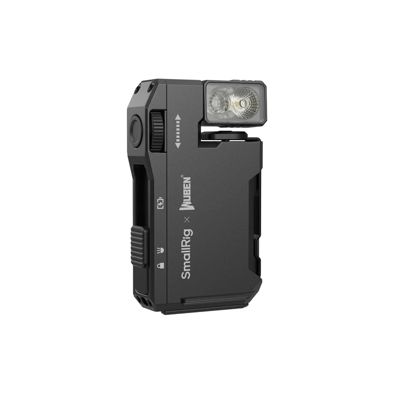 SmallRig Thumb EDC Flashlight Ultra-Compact 5-in-1 Flashlight with Rotatable Light Head Magnetic Base, Back Clip, 1/4"-20 Holes