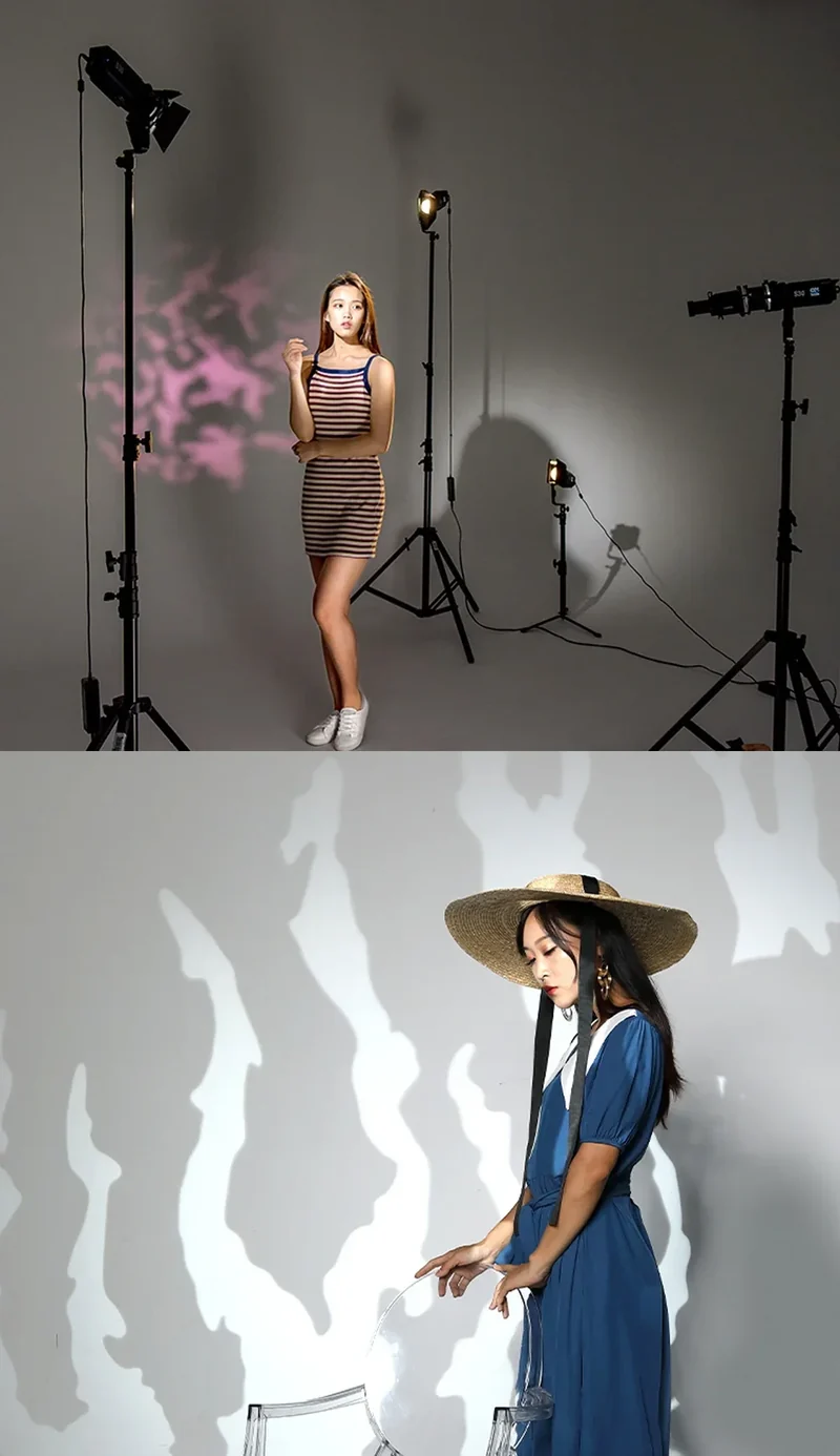 SOONPHO Conical Snoots Graphic Cards for OT1 OT1PRO Projection Film DIY Shape Insert Photography Background Match Godox Lights