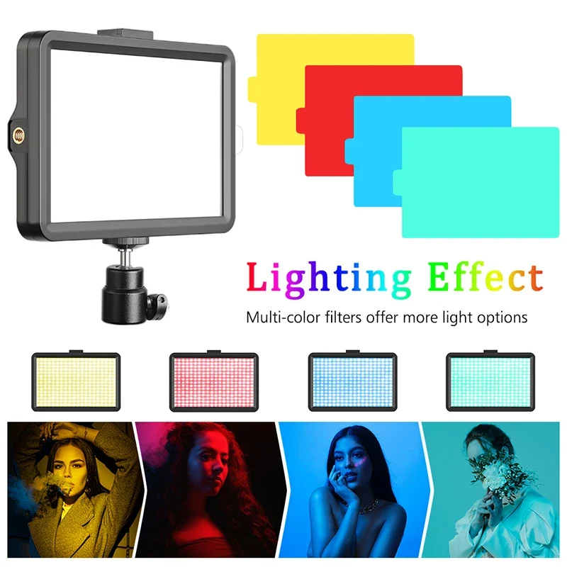 Professional Video Photography LED light for Selfie Dimmable Video Fill Light for Photo Studio Live Fill Lamp With Tripod Stand